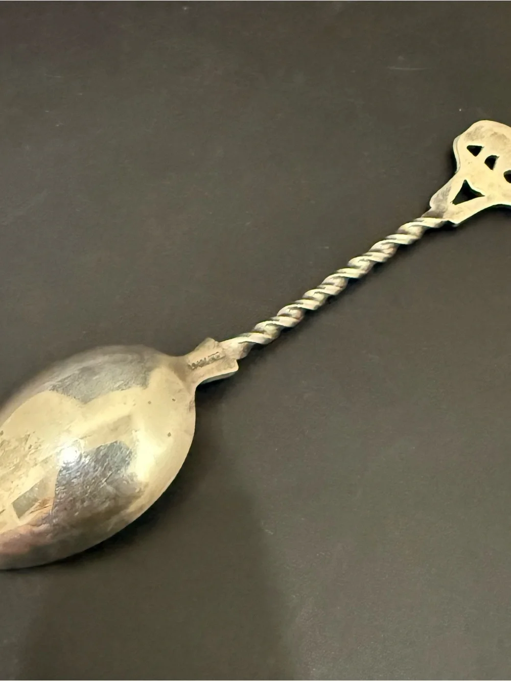 Vintage Yellowstone National Park Sterling Silver Bear Handle 4” Souvenir Spoon